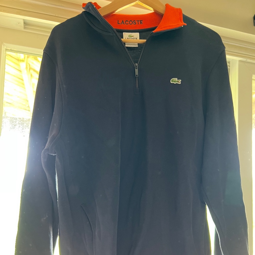Lacoste Size 6 Quarter Zip